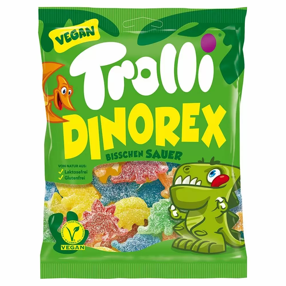 Dinorex Dinosaur Vegan Gummy Sweets Trolli 150g